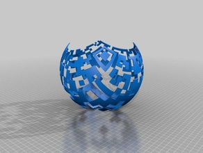 il mio personalizzato proiezione stereografica matematica arte su misura 3d print model - Mito3D