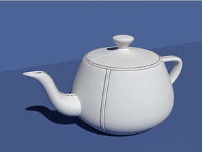 leather tailored utah teapot sculptures cup decoration flower pot sculpture 3d print model - Mito3D