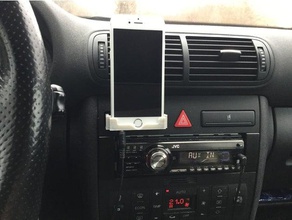 iphone 6 7 mount audi a3 8l mobile phone car handyhalterung holder 3d print model - Mito3D