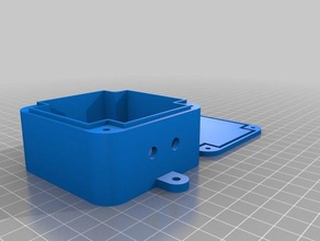 il mio personalizzato di tutto, scatola impermeabile para cctv y balun v1 l'elettronica su misura 3d print model - Mito3D