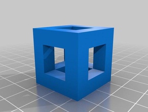 holey tolerância cubo tortura teste A impressão 3d de testes 5-10 enchimento personalizável a 3d print model - Mito3D