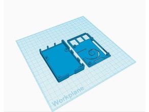 raspberry pi caso logotipo de debian diy 3d print model - Mito3D