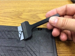 razor blade holder scraper handle 3d printer accessories 3d print model - Mito3D