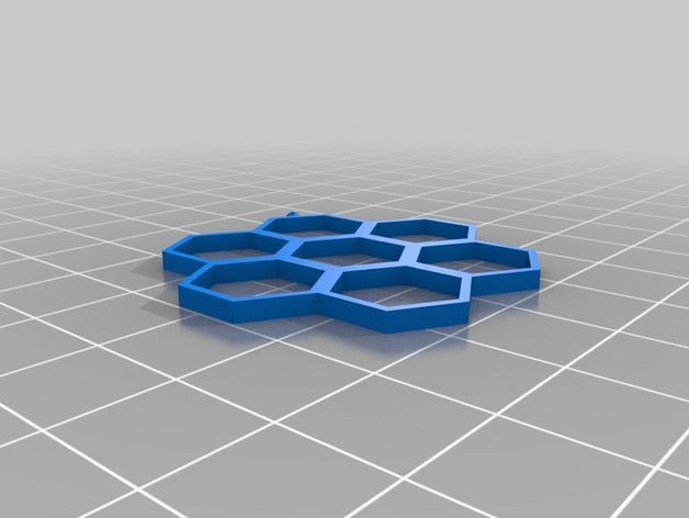 altıgen küpe geometrik hexagon 3D print model - Mito3D