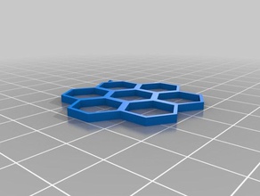 hexágono pendiente aretes arete geométricas 3d print model - Mito3D