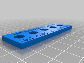 nut diameter sizer - openscad 3d printing tests 3d print model - Mito3D