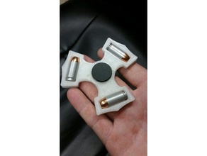 40 cal thors hammer spinner mechanical toys bullet fidget fidgeting hand toy 3d print model - Mito3D