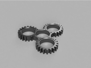tri-spinner ingranaggi giocattoli meccanici fidget spinner tri 3d print model - Mito3D