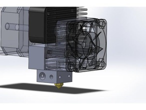 hotend Kühlkörper montieren 3d-Drucker Teile verstopfen Verstopfungen zu beheben - Hitze-Pause der hotend-Kühlung hot end keine clogs 3d print model - Mito3D