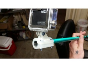 go pro selfie stick mount camera go-pro gopro accessories 3d print model - Mito3D