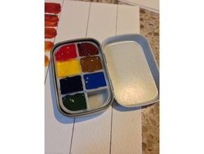 paint palette insert altoids smalls tin art tools mint watercolor 3d print model - Mito3D
