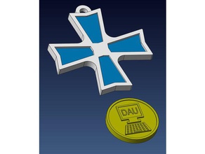 dau medaille Schilder & logos 3d print model - Mito3D