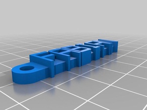 fabian chaveiro organização personalizado 3d print model - Mito3D