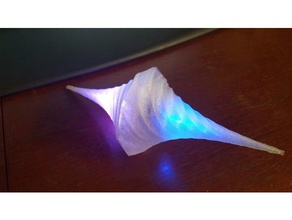 spirale lampada a led art torcia elettrica divertente la luce partito 3d print model - Mito3D