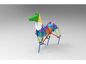 mechanical horse model robots robot 3d print model - Mito3D