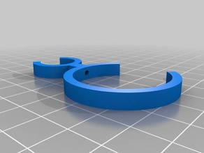 mod2509 pipe clamp parts awning markisen pipe-clamp rohrklemmen 3d print model - Mito3D