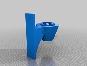 la circulation de lumière mont aldrige mural câble tunnel passe-temps support 3d print model - Mito3D