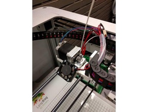 leapfrog creatr extruder carriage active cooling 3d printer parts single 3d print model - Mito3D