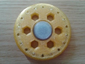 slow fidget spinner - 6mm ball bearings toys & games 3d print model - Mito3D