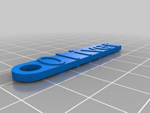 oliver keychain organization customized 3d print model - Mito3D