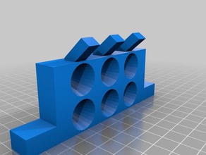 modifié 6 troué 3-d tressage de la brique L'impression 3d 3d print model - Mito3D