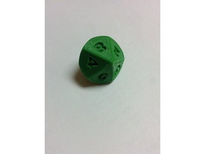 dice 10 sided math 3d print model - Mito3D