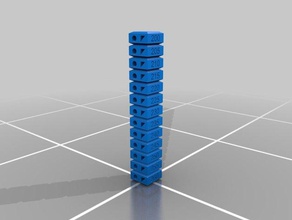 temperature tower 260 200 holes 3d printing tests test 3d print model - Mito3D