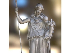 eirene diosa de la paz exploraciones & réplicas La impresión en 3d Escaneo niño cuerno abundancia cupido dios griego romano escultura lanza pie mujer 3d print model - Mito3D