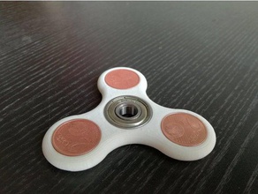 2-euro-cent-spinner mechanische Spielzeuge euro spinner 3d print model - Mito3D