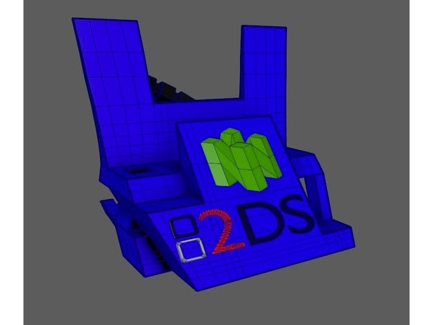 nintendo 2ds station de recharge les jeux vidéo 3D print model - Mito3D