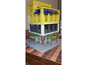 puerta de toldos z1 diseños edificios las estructuras 28mmscale wargaming 3d print model - Mito3D