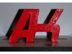 ak logo les signes et logos 3d print model - Mito3D