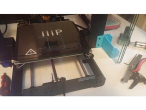 duplicator i3 glass holder 3d printer accessories bed maker select wanhao 3d print model - Mito3D