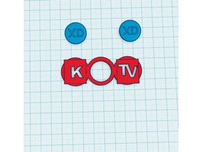 kings tv spinner 3d printing fidgettoy fidget fun toys 3d print model - Mito3D