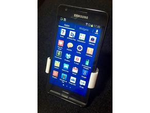supporto smartphone scrivania telefono cellulare galaxy iphone 5 7 plus clip dock per moto z samsung s2 s3 s iii 3d print model - Mito3D