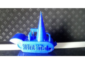 Impresora 3d de la tortura prueba La impresión en las pruebas boquilla impresora 3d print model - Mito3D