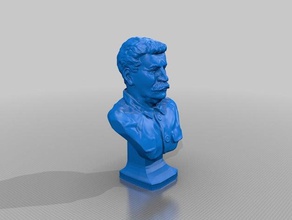 busto de stalin esculturas 3d print model - Mito3D