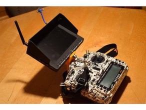 taranis x9d monitör bağlayın r c araçlar frsky 3d print model - Mito3D