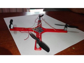 quadcopter casa drone casero cuadrirrotor barato drones fácil a tecnologia 3d print model - Mito3D