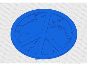 world peace coins & badges 3d print model - Mito3D