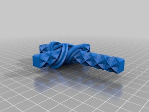 infinity cross art 3d print model - Mito3D