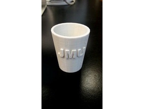 jmu çekim cam 3d baskı sınıf 2017 iç içme shotglass içki kadehi 3d print model - Mito3D