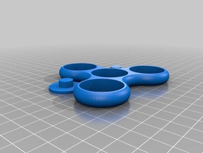 gran impacto fidget spinner La impresión en 3d rodamiento 3d print model - Mito3D