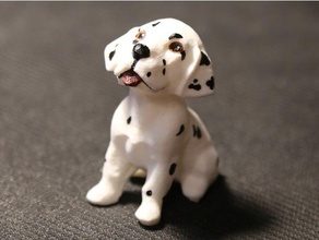 puppy dalmatian dog animals animal autodesk remake scan 3d print model - Mito3D