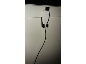 carregador de telefone do gancho organização cabo usb parede 3d print model - Mito3D