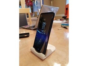 samsung s8 plus stand mobile phone 3d print model - Mito3D
