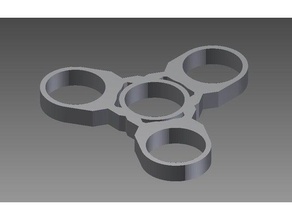 tri spinner 3 gaps toys & games fidget fidget-toy fidgeting fidgetspinner hand spinners toy 3d print model - Mito3D