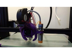 e3d volcano fang part cooler 3d printer parts fan fangs 3d print model - Mito3D