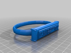 glucose level bracelet 3d printing blood monitor bracelets gluc 3d print model - Mito3D