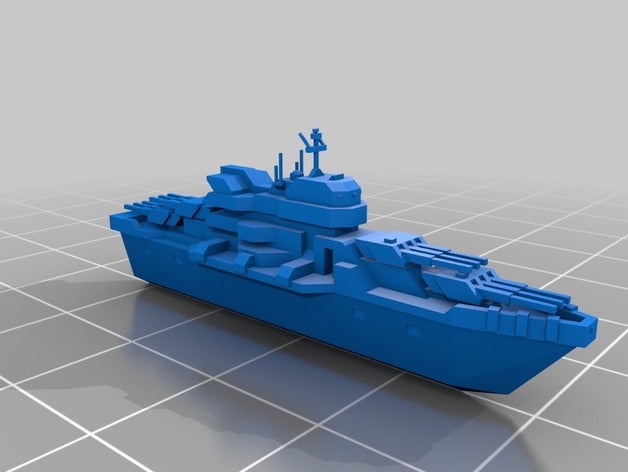 planetary annihilation Titanen battleship video-Spiele Modell 3D print model - Mito3D